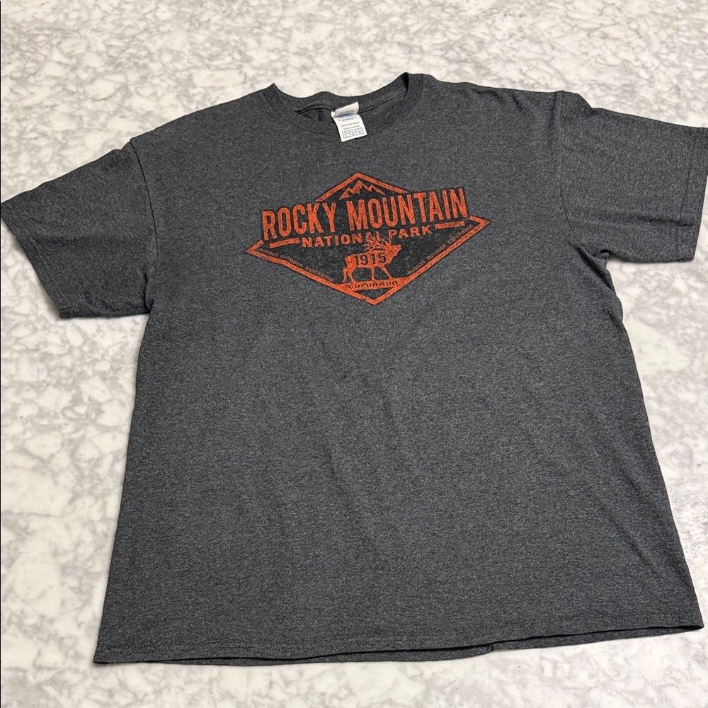 Delta Rocky Mountain National Park Charcoal T-Shirt